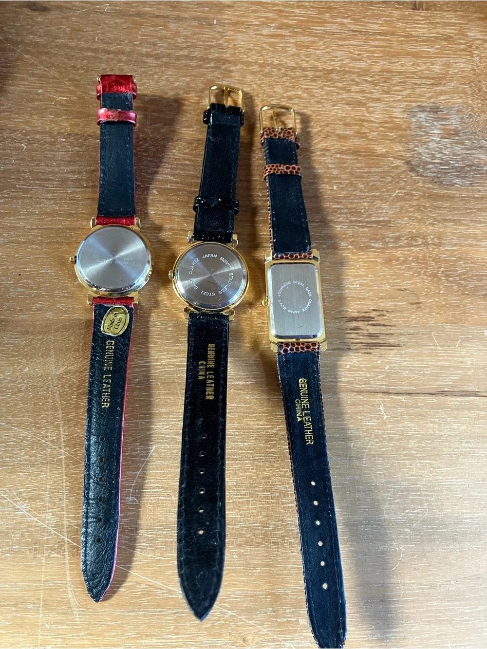 Women’s Watch Lot - New - All Need Batteries - Leather Bands